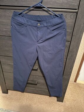 Lululemon Men's ABC Slim-Fit 5-Pocket Pants in a blue colorway